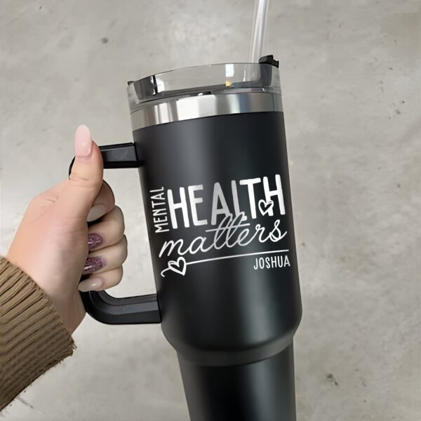 custom 40 oz engraved mental health nurse tumbler personalized rn design unique christmas halloween present inspirational cup ayy0l