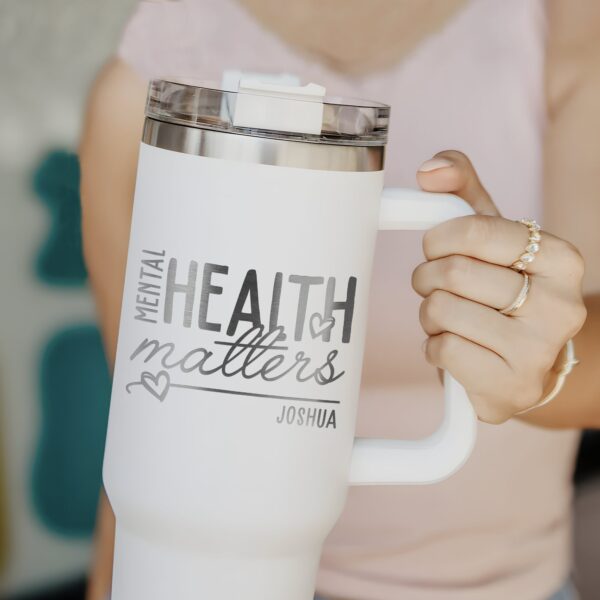 custom 40 oz engraved mental health nurse tumbler personalized rn design unique christmas halloween present inspirational cup fg7bo