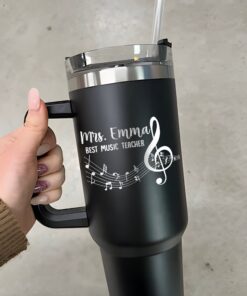 custom 40 oz engraved music teacher tumbler personalized band instructor gift unique christmas halloween present piano teacher cup 132qb