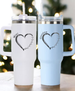 custom 40 oz engraved nana tumbler personalized grandkids names unique christmas halloween present sweet heart grandma cup yvbpn