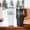 custom 40 oz engraved new grandparents tumbler personalized nana papa gift unique christmas halloween present family announcement cup iubwv