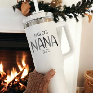 custom 40 oz engraved new grandparents tumbler personalized nana papa gift unique christmas halloween present family announcement cup ro7mj