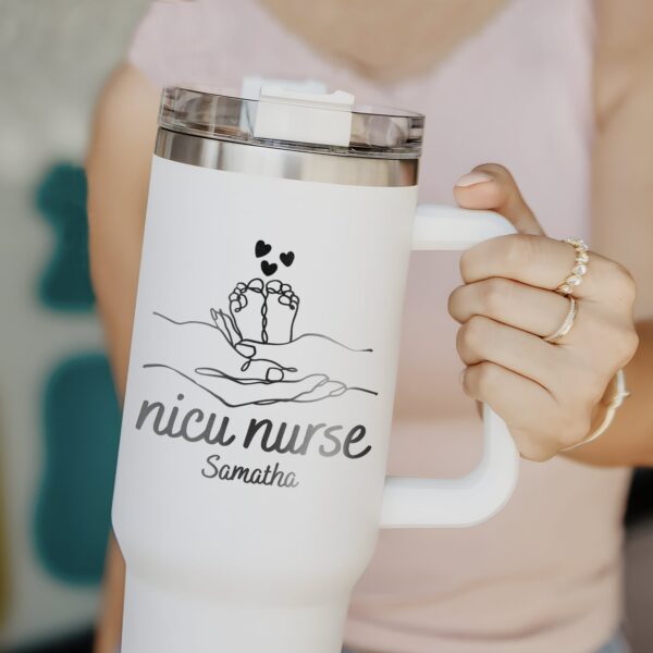 custom 40 oz engraved nicu nurse tumbler personalized mother baby design unique christmas halloween present neonatal care cup gt57f