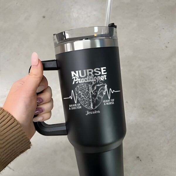 custom 40 oz engraved nurse practitioner tumbler personalized np fnp design unique christmas halloween present medical professional cup g4no9