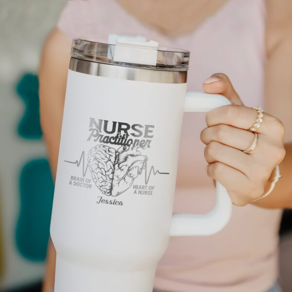 custom 40 oz engraved nurse practitioner tumbler personalized np fnp design unique christmas halloween present medical professional cup