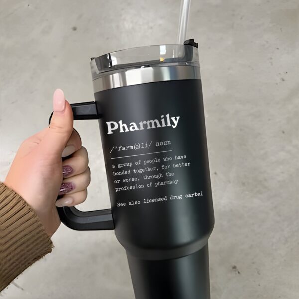 custom 40 oz engraved pharmacy tech tumbler personalized medical assistant gift unique christmas halloween present insulated handle cup eggol