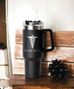 custom 40 oz engraved pharmacy tech tumbler personalized medical symbol design unique christmas halloween present cpht gift cup 82fa9