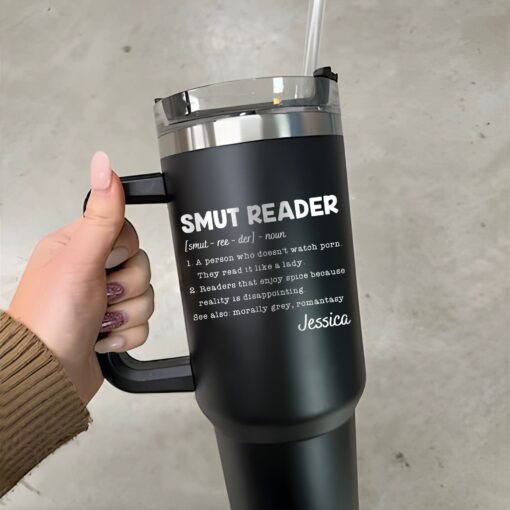 custom 40 oz engraved smut reader definition tumbler personalized fantasy book design unique christmas halloween gift bookish cup