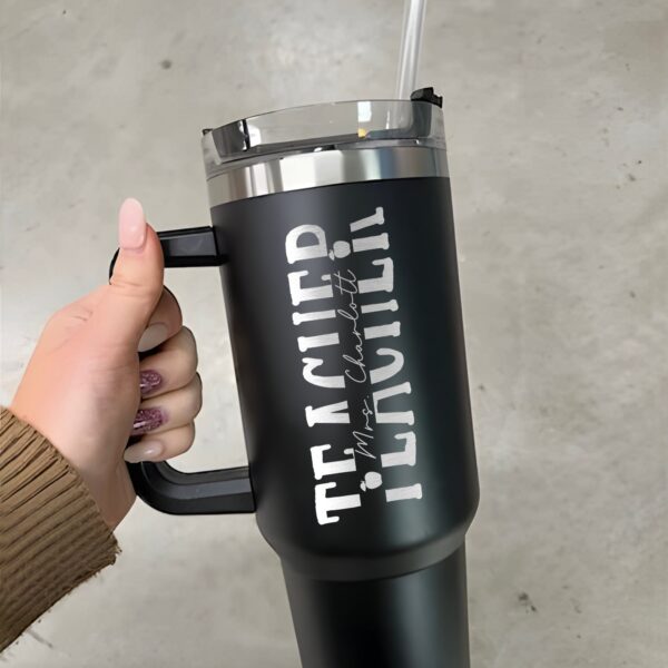 custom 40 oz engraved teacher tumbler personalized educator design unique christmas halloween present school staff cup gdpps