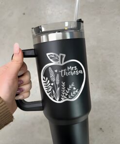 custom 40 oz engraved teacher tumbler personalized educator design unique christmas halloween present school staff cup plncf