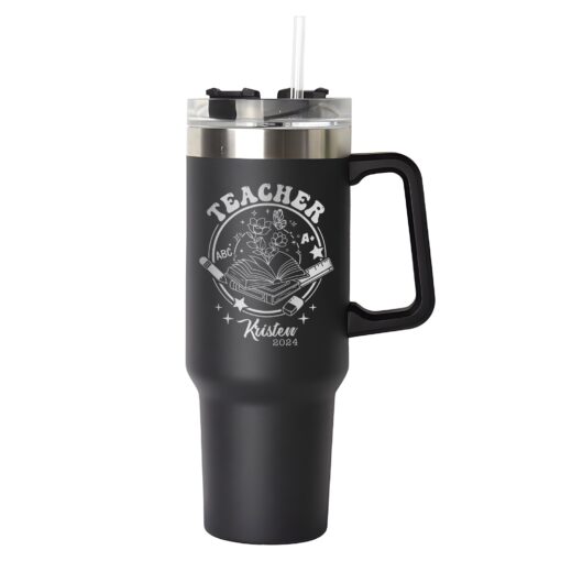 custom 40 oz engraved teacher tumbler personalized school staff gift unique christmas halloween present educator appreciation cup vofjw