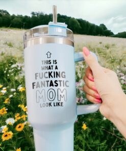 custom 40 oz fantastic mom tumbler laser engraved funny design perfect christmas halloween gift birthday cup lcigj