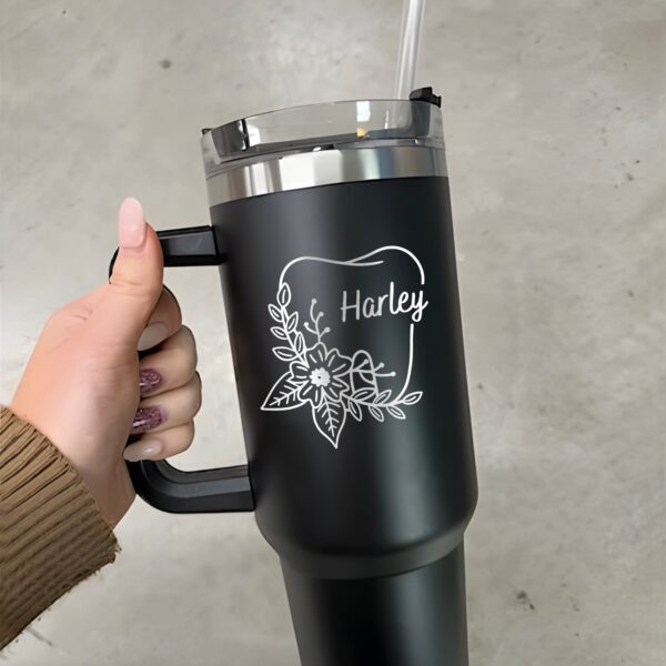 custom 40 oz floral dental tumbler laser engraved student gift unique christmas halloween present insulated dentist cup n1hwl