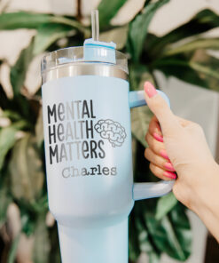 custom 40 oz mental health tumbler laser engraved nurse rn design unique christmas halloween gift awareness cup 5wxi9