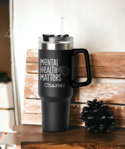 custom 40 oz mental health tumbler laser engraved nurse rn design unique christmas halloween gift awareness cup bhtgq