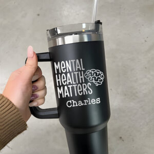 custom 40 oz mental health tumbler laser engraved nurse rn design unique christmas halloween gift awareness cup o5qjg