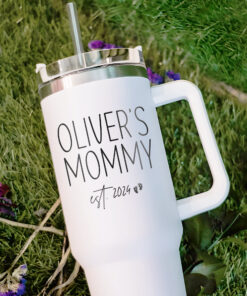 custom 40 oz new mom tumbler laser engraved first time mother gift unique christmas halloween present insulated cup r7u7j