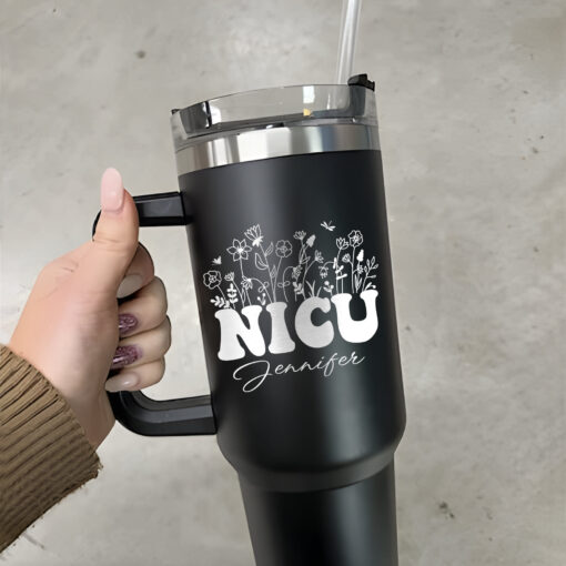 custom 40 oz nicu nurse tumbler laser engraved pediatric design perfect christmas halloween gift neonatal intensive care cup 2veuo