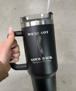 custom 40 oz physical therapist tumbler laser engraved we got your back perfect christmas halloween gift birthday cup wwrw9