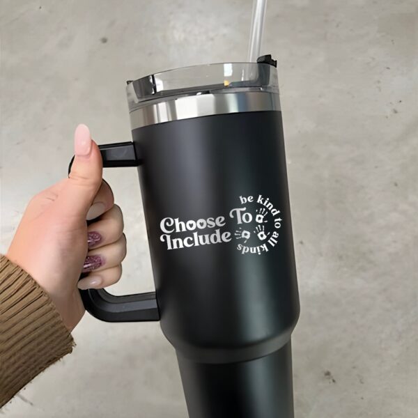 custom 40 oz sped teacher tumbler laser engraved be kind design perfect christmas halloween gift special education cup pa40y