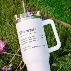 custom 40 oz therapist tumbler laser engraved ot pt pa gift unique christmas halloween present insulated graduation cup 5hfwm