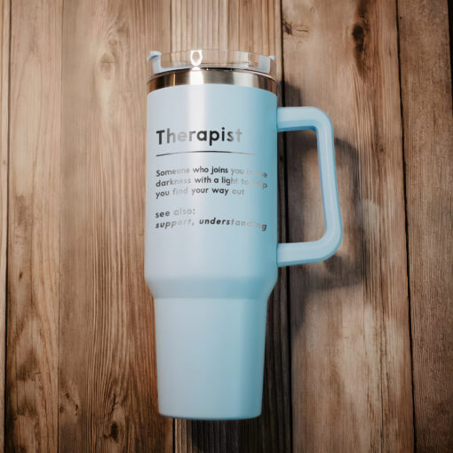 custom 40 oz therapist tumbler laser engraved ot pt pa gift unique christmas halloween present insulated graduation cup gpwev