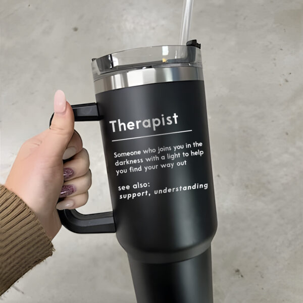 custom 40 oz therapist tumbler laser engraved ot pt pa gift unique christmas halloween present insulated graduation cup kf8oa