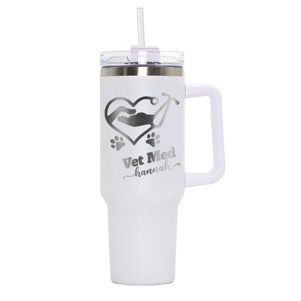 custom 40 oz veterinarian tumbler laser engraved vet tech gift unique christmas halloween present insulated animal care cup 69mie