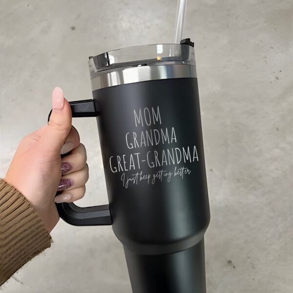 laser engraved 40 oz family tumbler mom grandma great grandma cup unique baby reveal gift ideal for christmas halloween dzncs