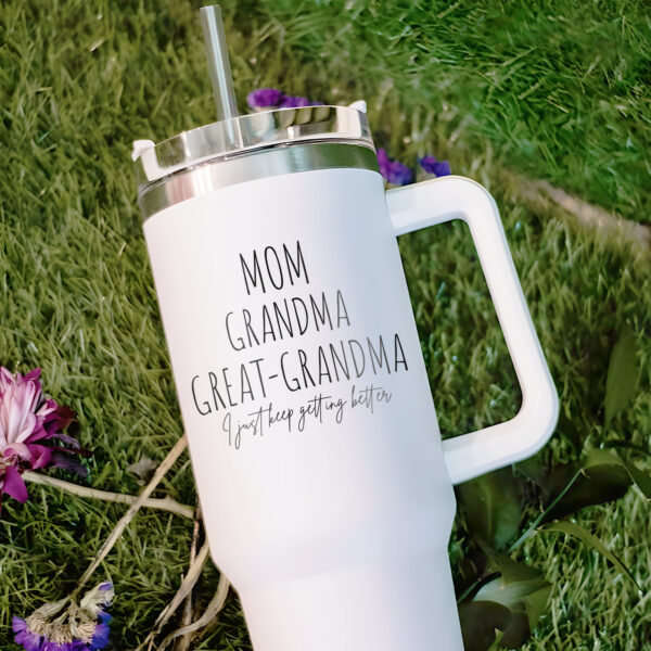 laser engraved 40 oz family tumbler mom grandma great grandma cup unique baby reveal gift ideal for christmas halloween ze5ul