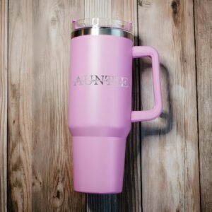 personalized 40 oz auntie tumbler custom kid name design unique christmas halloween gift favorite people cup pqwkp