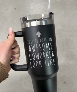 personalized 40 oz awesome coworker tumbler custom funny design unique christmas halloween gift colleague appreciation cup c4jxp