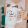 personalized 40 oz birth flower tumbler custom oh honey i am that mom unique christmas halloween gift auntie cup wxb9b