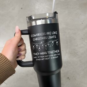 personalized 40 oz christmas lights coworker tumbler custom funny unique christmas halloween gift office humor cup 1fhvy