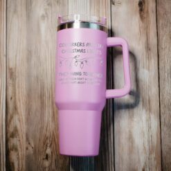personalized 40 oz christmas lights coworker tumbler custom funny unique christmas halloween gift office humor cup xqvwm