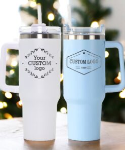 personalized 40 oz company logo tumbler custom corporate design unique christmas halloween gift employee appreciation cup ktmva