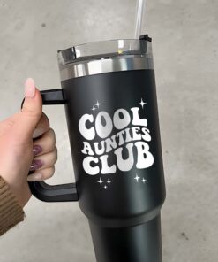 personalized 40 oz cool auntie club tumbler custom engraved unique christmas halloween gift aunt birthday cup 4rcly