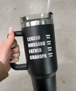 personalized 40 oz grandpa tumbler custom father husband legend unique christmas halloween gift meaningful birthday cup rxksf