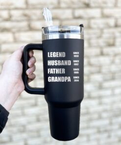 personalized 40 oz grandpa tumbler custom father husband legend unique christmas halloween gift meaningful birthday cup sjosh