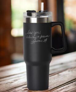 personalized 40 oz handwriting tumbler engraved nana gift perfect christmas halloween present custom mom grandma cup rbxyv