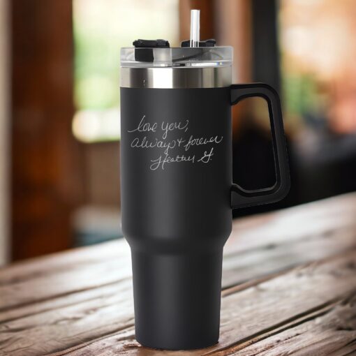 personalized 40 oz handwriting tumbler engraved nana gift perfect christmas halloween present custom mom grandma cup