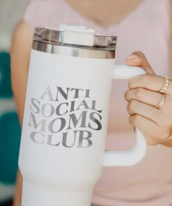 personalized 40 oz laser engraved anti social mom tumbler custom sarcastic design unique christmas halloween gift trendy mom cup 87c61