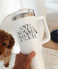 personalized 40 oz laser engraved anti social mom tumbler custom sarcastic design unique christmas halloween gift trendy mom cup r5wzb