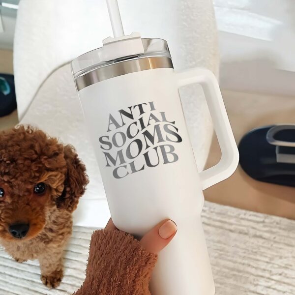 personalized 40 oz laser engraved anti social mom tumbler custom sarcastic design unique christmas halloween gift trendy mom cup r5wzb