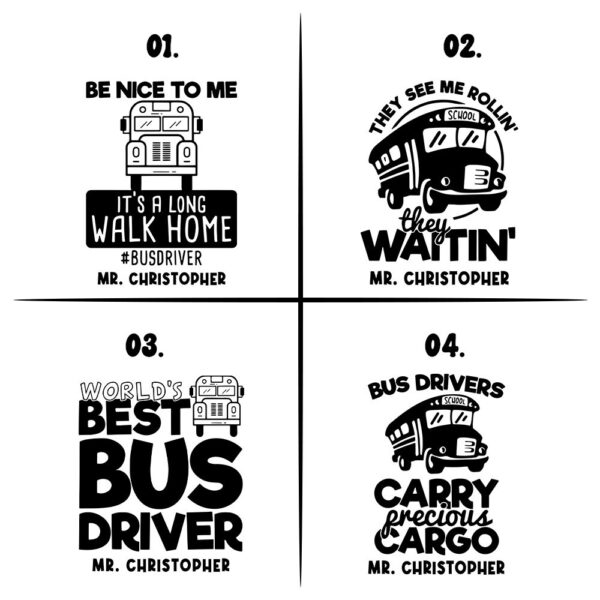 personalized 40 oz laser engraved bus driver tumbler custom worlds best design unique christmas halloween gift transportation cup qres2