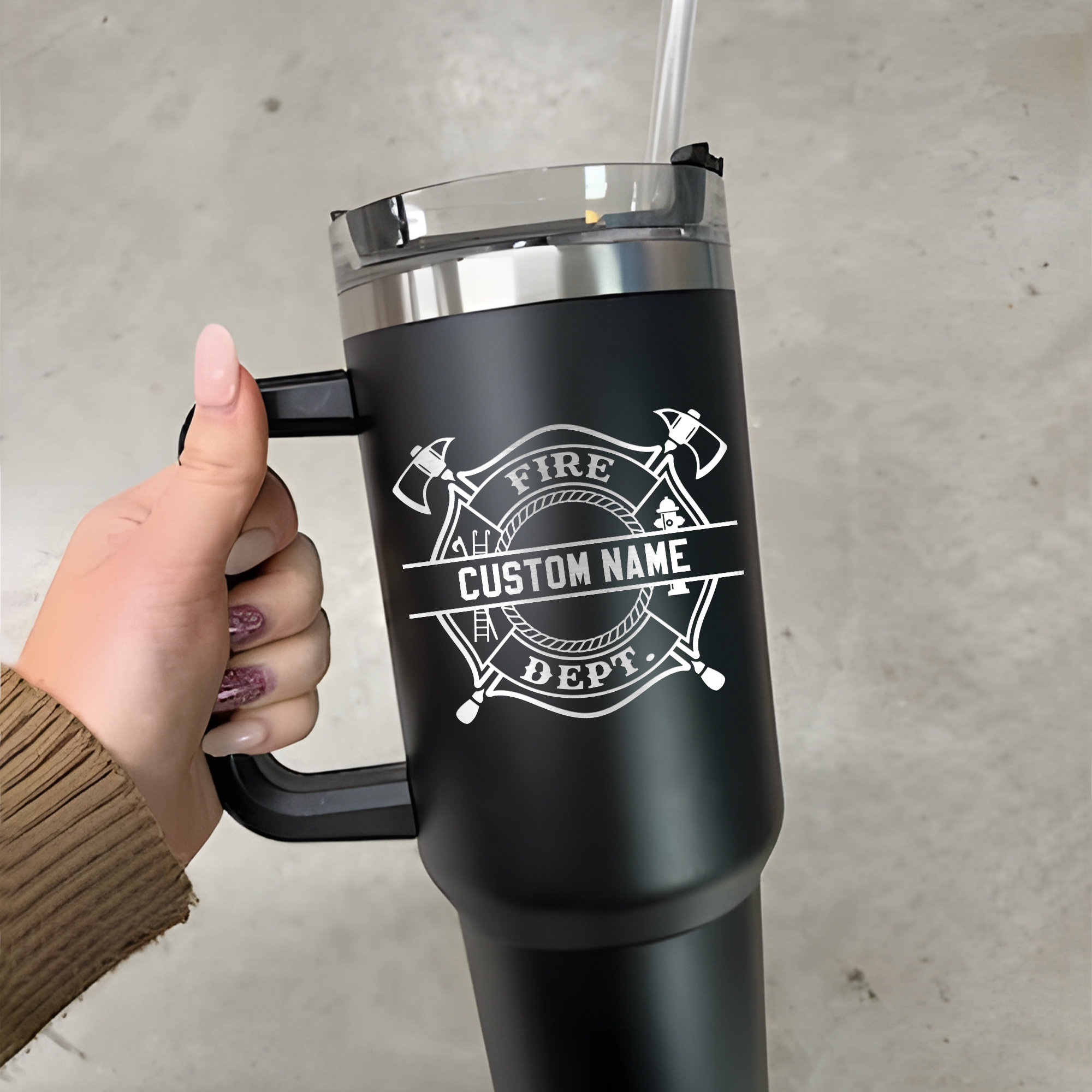 Custom Firefighter Tumbler