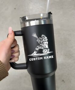 personalized 40 oz laser engraved firefighter tumbler custom fireman design unique christmas halloween gift hero appreciation cup otpf2