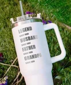 personalized 40 oz laser engraved grandfather tumbler custom fathers day gift unique christmas halloween present dad travel cup ha7dh