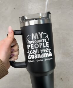 personalized 40 oz laser engraved grandma tumbler custom favorite people design unique christmas halloween gift nana cup 9q6mm