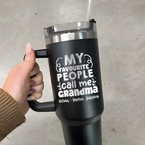 personalized 40 oz laser engraved grandma tumbler custom favorite people design unique christmas halloween gift nana cup 9q6mm